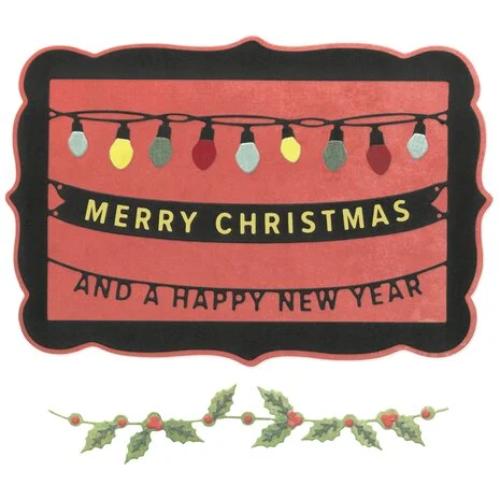 Sizzix Thinlits Die by 49 and Market Snap and Swap Merry Christmas (15pcs) (667016)