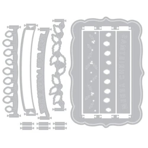Sizzix Thinlits Die by 49 and Market Snap and Swap Merry Christmas (15pcs) (667016)