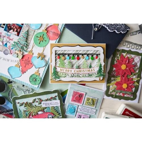 Sizzix Framelits Die w/Stamps by 49 and Market Baubles (11+19pcs) (667019)