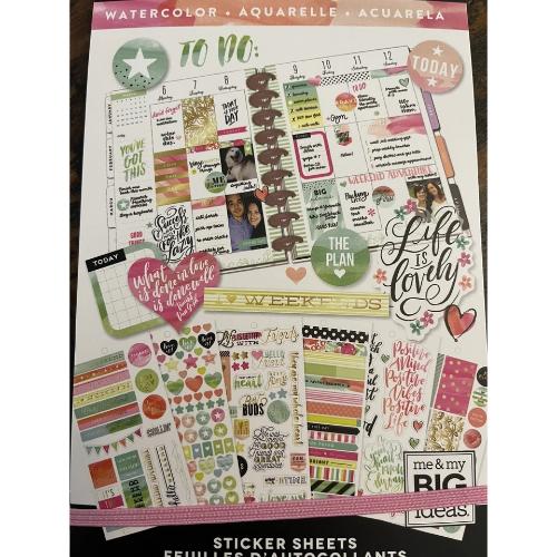The Happy Planner Sticker Sheets - Watercolor