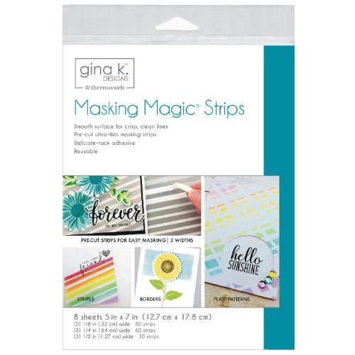 Gina K Designs Masking Magic Strips 8/Pkg