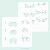 Concord & 9th Stencil 6"X6" 2/Pkg-Boho Butterfly