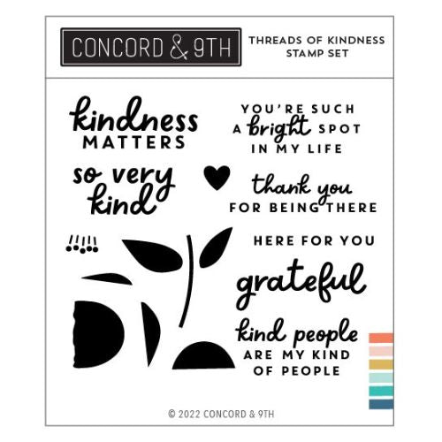 Concord & 9th Clear Stamps 4"X4"-Threads Of Kindness