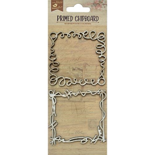 Little Birdie Laser Cut Primed Chipboard 1/Pkg-Doodle Frame