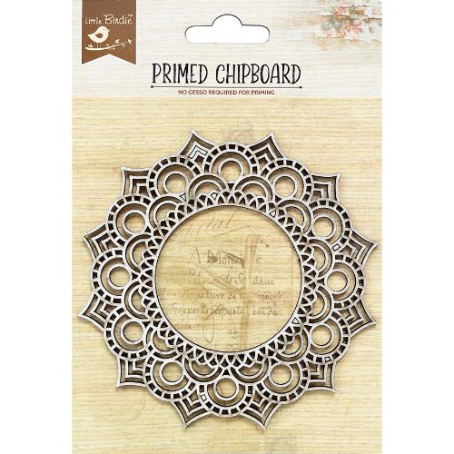 Little Birdie Laser Cut Primed Chipboard 1/Pkg-Majestic Mandala