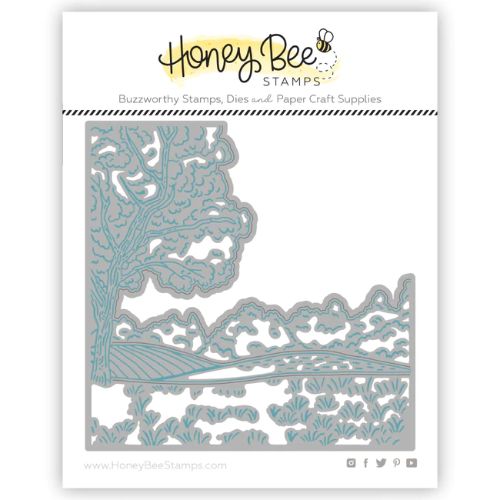 Honey Bee Stamps - Farmhouse Fields Scene Builder Cover Plate - Honey Cuts