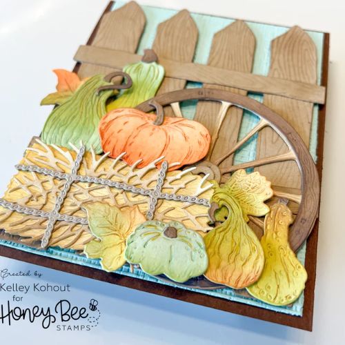 Honey Bee Stamps - Lovely Layers: Barn Wood Fence - Honey Cuts