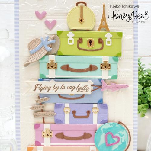 Honey Bee Stamps - Lovely Layers: Small Suitcases - Honey Cut