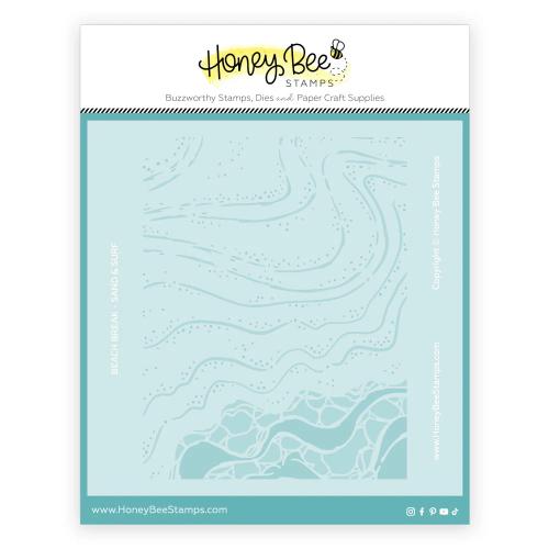 Honey Bee Stamps - Beach Break - Set of 2 Coordinating 6x6" Stencil