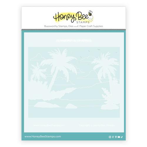 Honey Bee Stamps - Palm Beach - Set of 6 Coordinating 6x6" Stencils