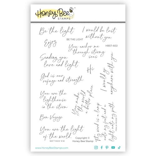 Honey Bee Stamps - Be the Light - 4x6 Stamp Set