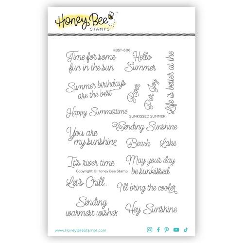 Honey Bee Stamps - Sunkissed Summer - 4x6 Stamp Set