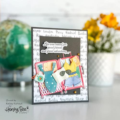 Honey Bee Stamps - Grab Your Passport Paper Pad 6x8.5 - 24 Double Sheets