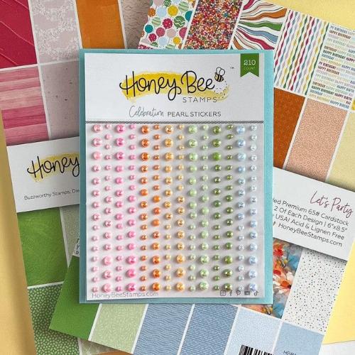 Honey Bee Stamps - Celebration Pearl Stickers - 210 Count