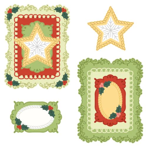 Honey Bee Stamps - Decorative Star Layering Frames - Honey Cuts