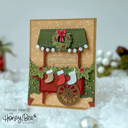 Honey Bee Stamps - Christmas Market Cart Add-On - Honey Cuts