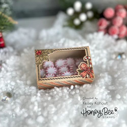 Honey Bee Stamps - Holiday Treats Vintage Gift Card Box Add-On - Honey Cuts