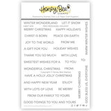 Honey Bee Stamps - Mini Messages: Holiday 4x5 Stamp Set