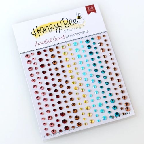 Honey Bee Stamps - Homestead Harvest Gem Stickers - 210 Count