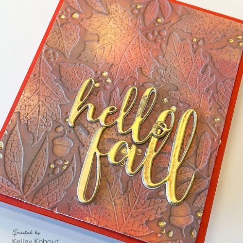 Honey Bee Stamps - Fall Leaves 3D Embossing Folder