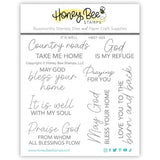 Honey Bee Stamps - It Is Well - 4x4 Stamp Set