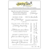 Honey Bee Stamps - Home For The Holidays - 4x5 Stamp Set