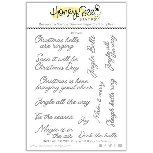 Honey Bee Stamps - Jingle All The Way - 4x5 Stamp Set