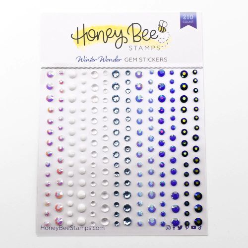 Honey Bee Stamps - Winter Wonder Gem Stickers - 210 Count