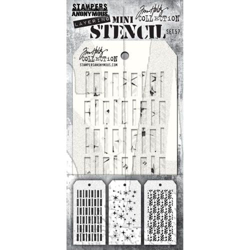 Tim Holtz Mini Layering Stencil Set #57 MST057