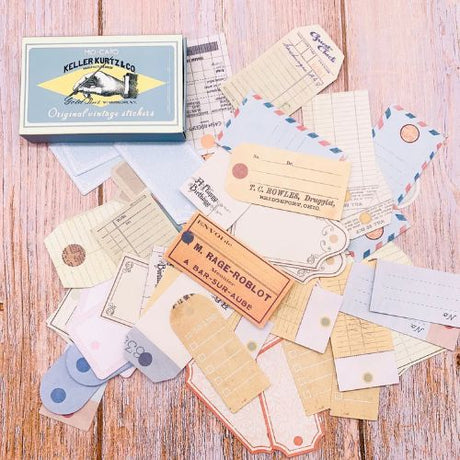 The Washi Tape Shop - 60 Piece Vintage Commerce Stickers - Commerce