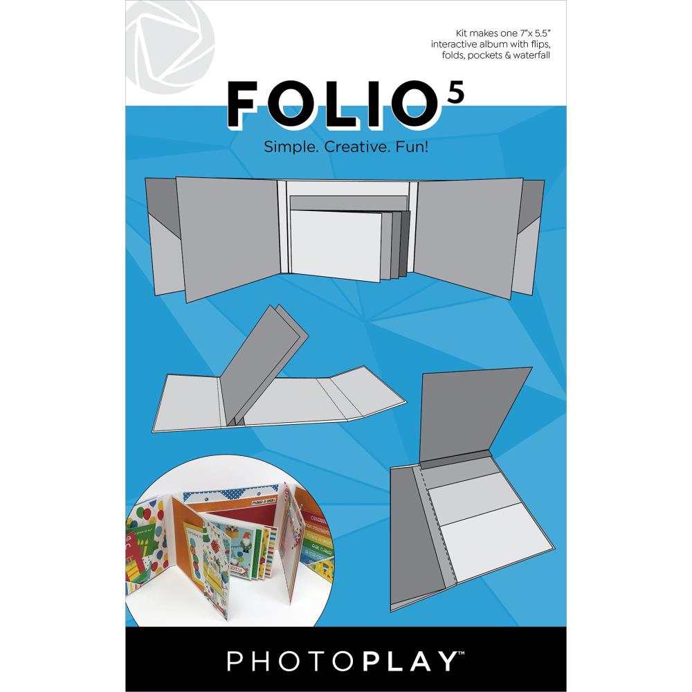 Photo Play Paper - Folio 5 - 5.5x7 - White