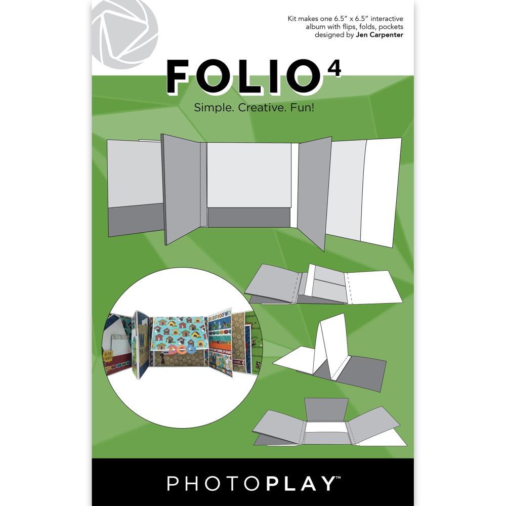 Photo Play Paper - Folio 4 - 6.5 x 6.5 - White