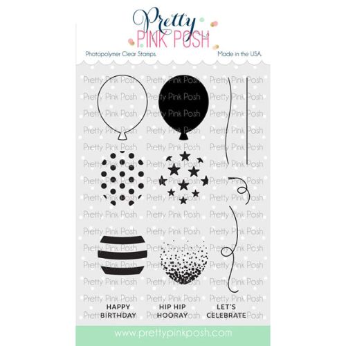 Pretty Pink Posh - Birthday Balloons Stamp Set