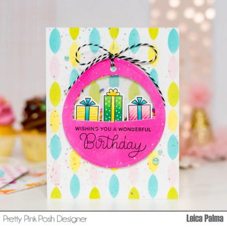 Pretty Pink Posh - Birthday Sentiments Coordinating Die Set