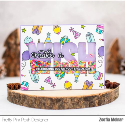 Pretty Pink Posh - Wish Stamp Set