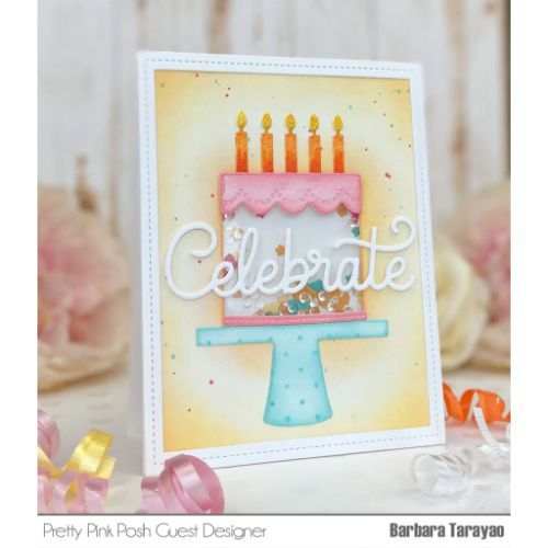 Pretty Pink Posh - Large Celebrate Shadow Die