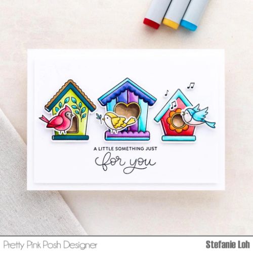 Pretty Pink Posh - Spring Birdhouses Stamp Set