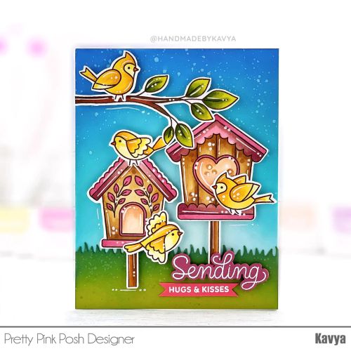 Pretty Pink Posh - Spring Birdhouses Stamp Set