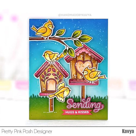 Pretty Pink Posh - Spring Birdhouses Stamp Set