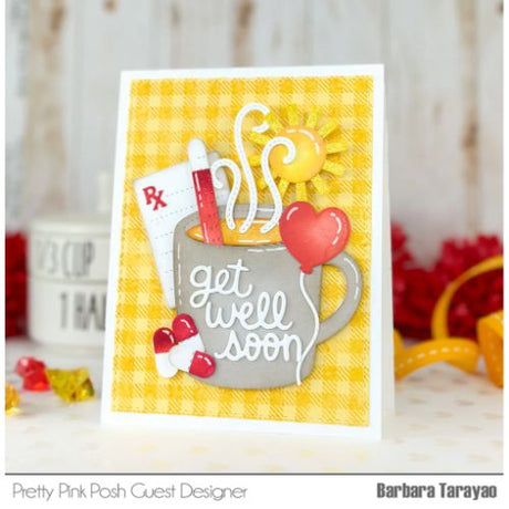 Pretty Pink Posh - Get Well Mug Additions Dies (use w/Winter Mug)