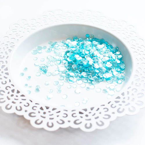 Pretty Pink Posh - Aqua Shimmer Confetti