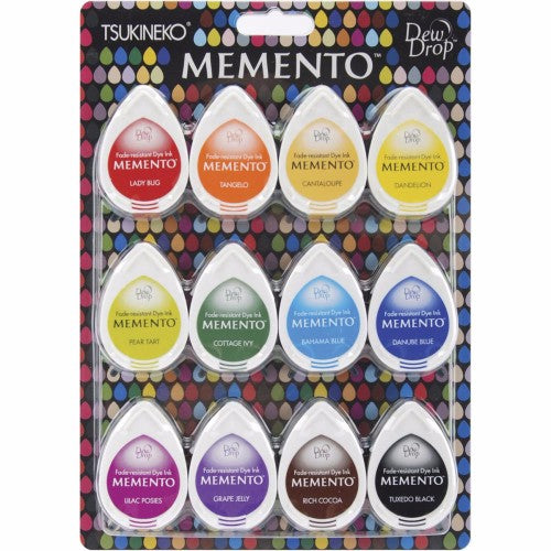 Memento Dew Drop Dye Ink Pads 12/Pkg Gum Drops - Postage as per Actual - Krafters Cart