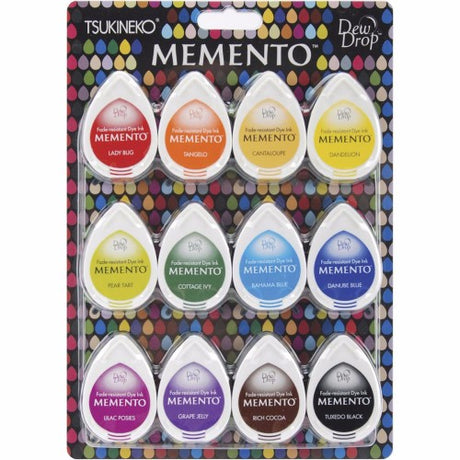 Memento Dew Drop Dye Ink Pads 12/Pkg Gum Drops - Postage as per Actual - Krafters Cart