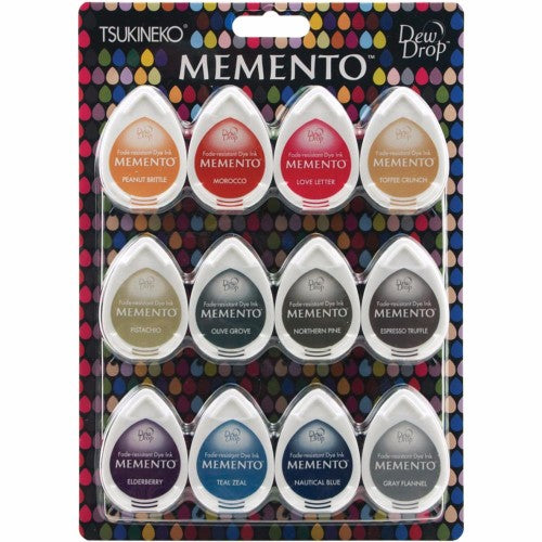 Memento Dew Drop Dye Ink Pads 12/Pkg Snow Cones - Postage as per Actual