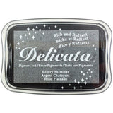 Tsukineko Delicata Pigment Ink Pad Silvery Shimmer