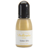 Tsukineko Delicata Pigment Ink Refill .5oz Golden Glitz