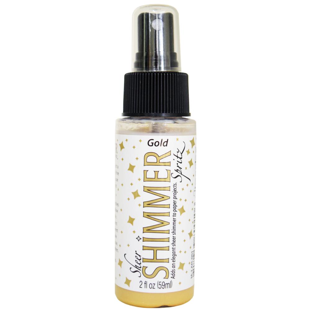 Tsukineko Sheer Shimmer Spritz Spray 2oz Gold