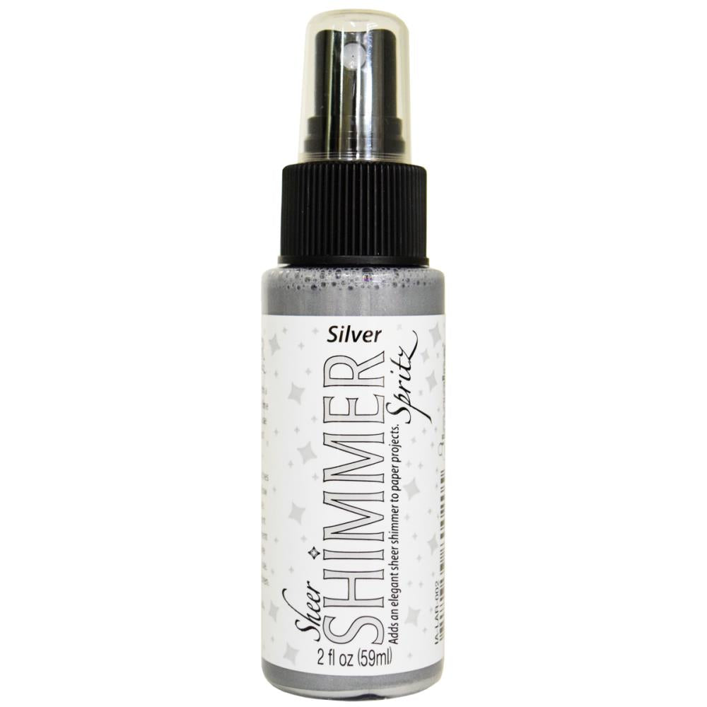 Tsukineko Sheer Shimmer Spritz Spray 2oz Silver