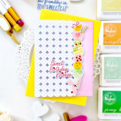 Pinkfresh Studio - Petal Grid press plate