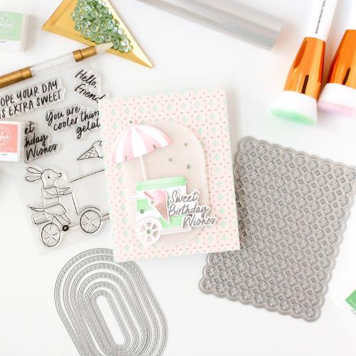 Pinkfresh Studio - Petal Grid press plate